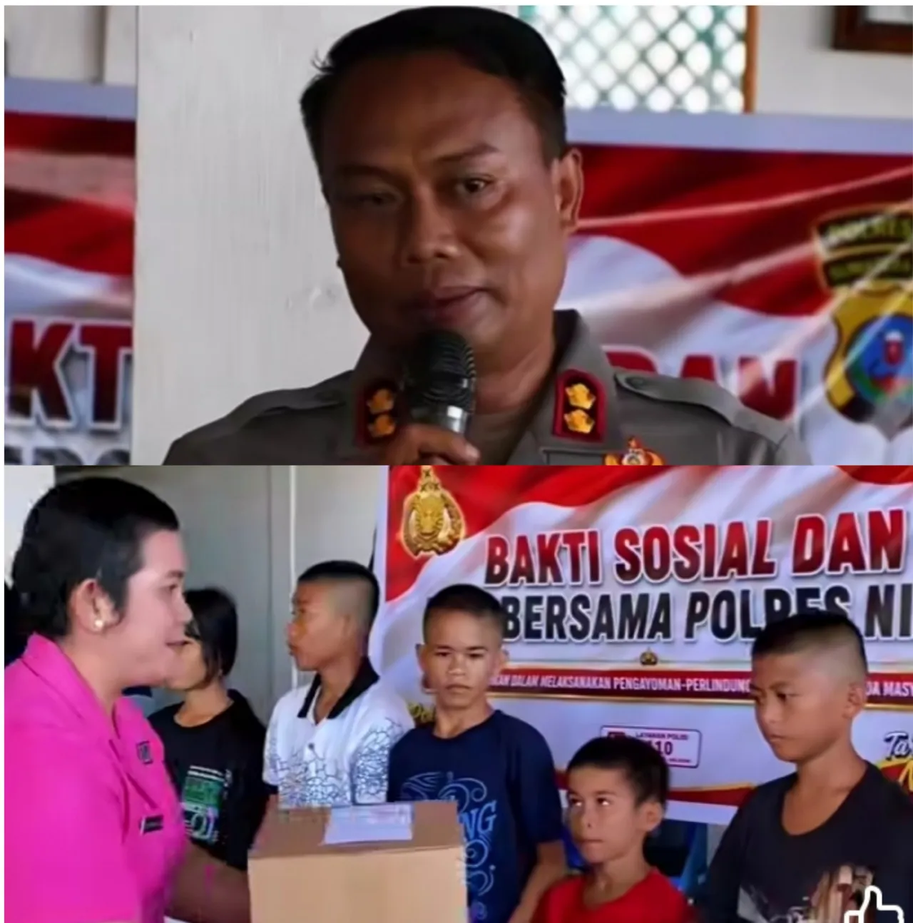 Kapolres Nias AKBP Agung Kunjungi Panti Asuhan Kudus 03 BNKP, Tebar Kasih & Doa Bersama