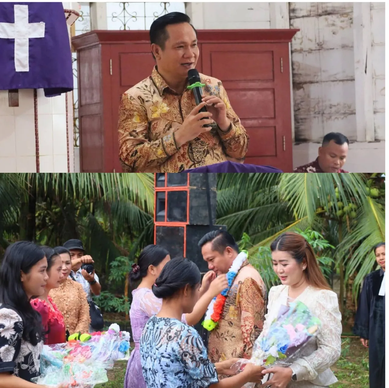 Bupati Nias Barat Hadiri Peletakan Batu Pertama Gereja ONKP Lasara Sihene'asi, Janjikan Jalan Rp8,5 Miliar