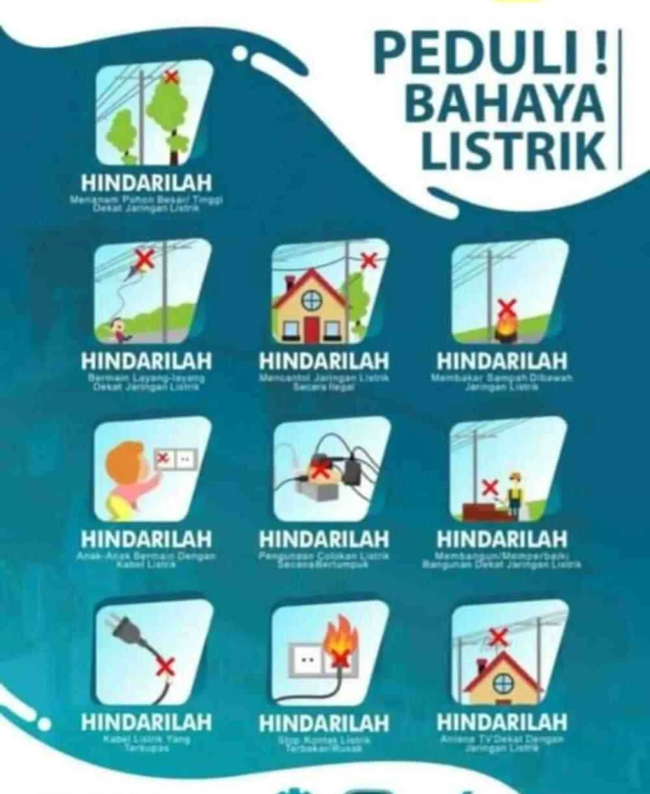 PT PLN UP3 Nias Imbau Warga Jaga Jarak Aman dari Jaringan Listrik