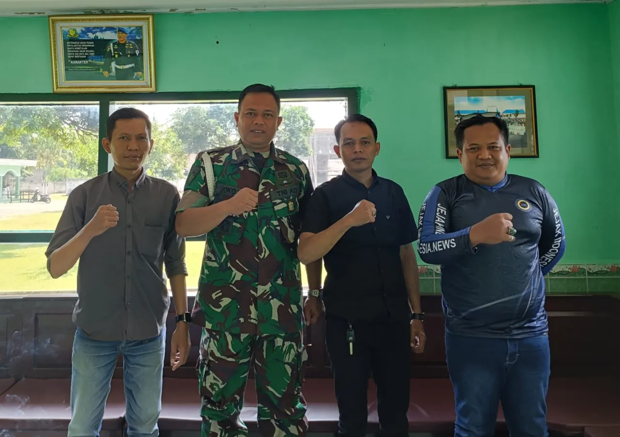 Media Online dan Dansubdenpom V/3-2 Jember Pererat Silaturahmi, Perkuat Sinergitas untuk Membangun Informasi yang Positi