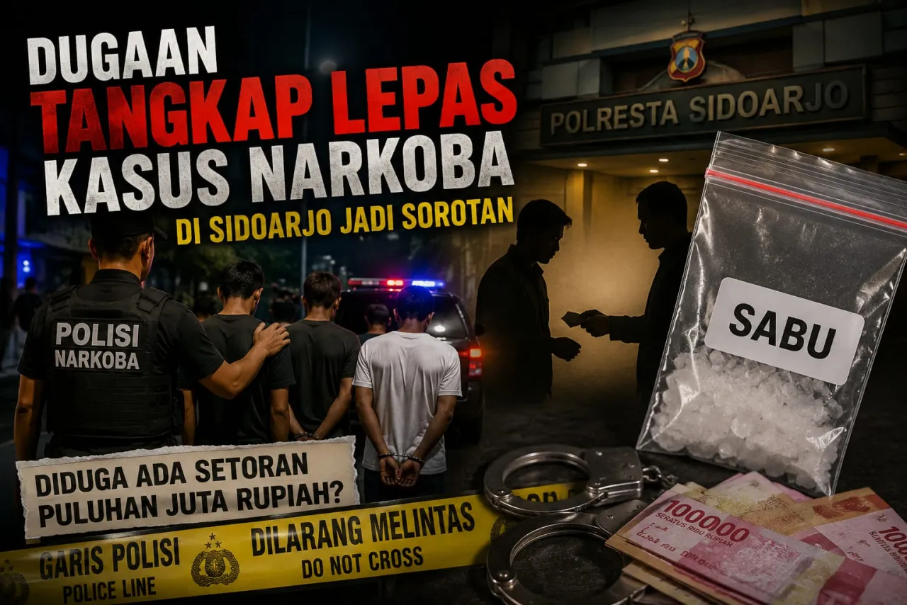 Dugaan Tangkap Lepas Kasus Narkotika di Polresta Sidoarjo, Publik Pertanyakan Transparansi kepada Kompol Dwi Gatstimur 