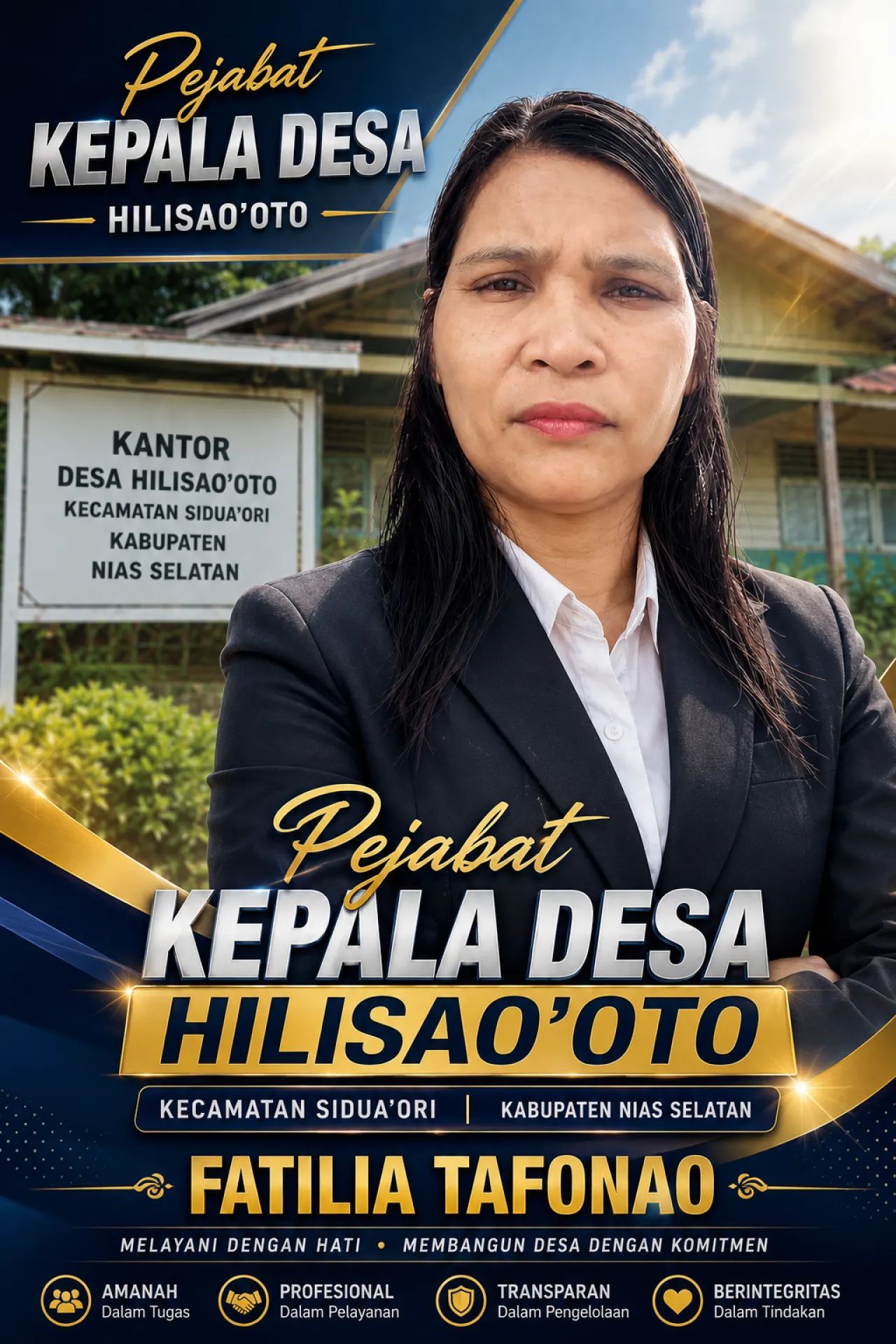 Pj Kades Hilisao'oto Buka Suara Soal Kisruh Perpanjangan Masa Jabatan BPD, Sebut Ada Keributan di Kantor Desa