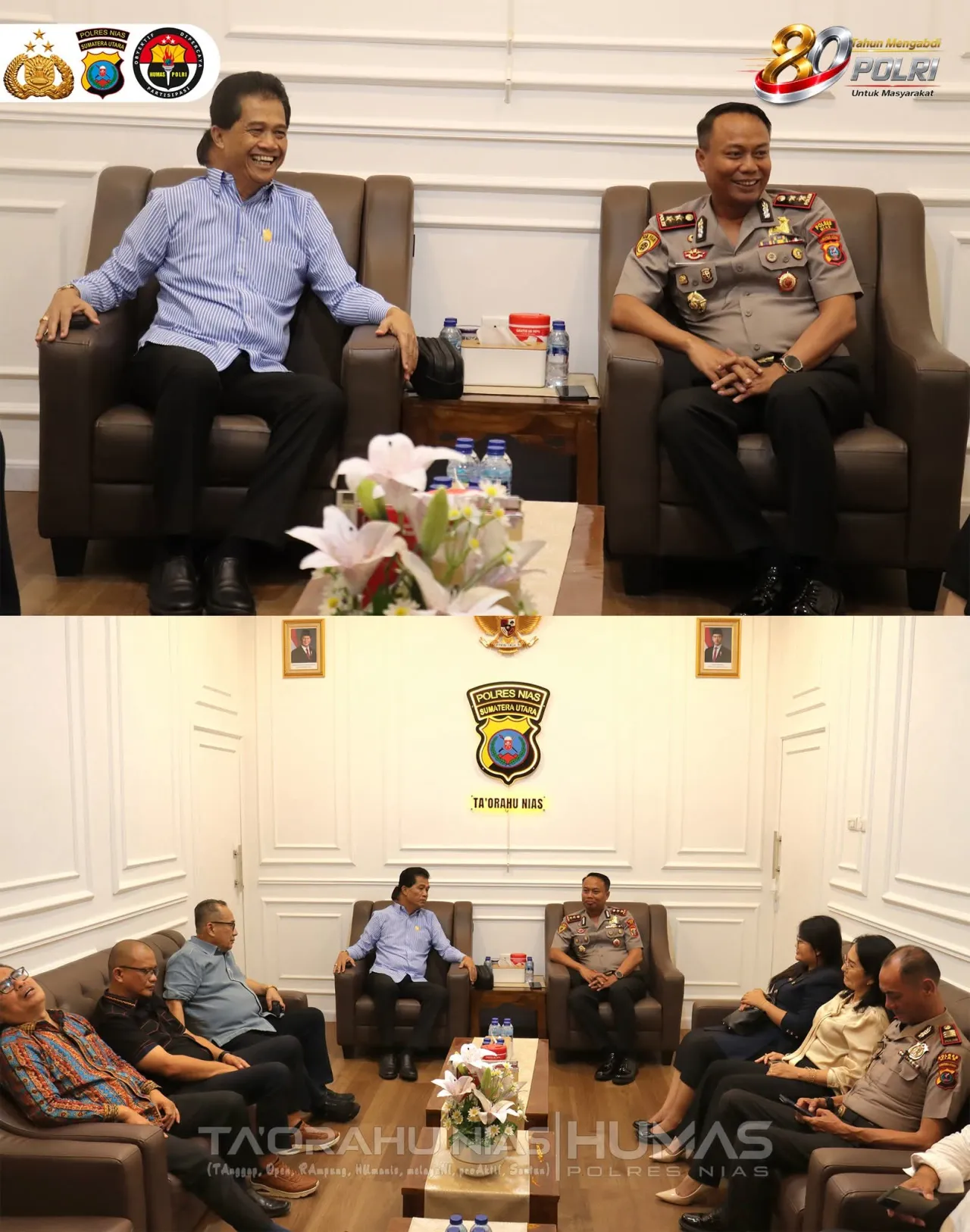 Anggota DPRD Sumut Asal pemilihan Dapil VIII Kep.Nias Keluarga Almarhum Jance Zebua  Audensi Kepada Polres Nias
