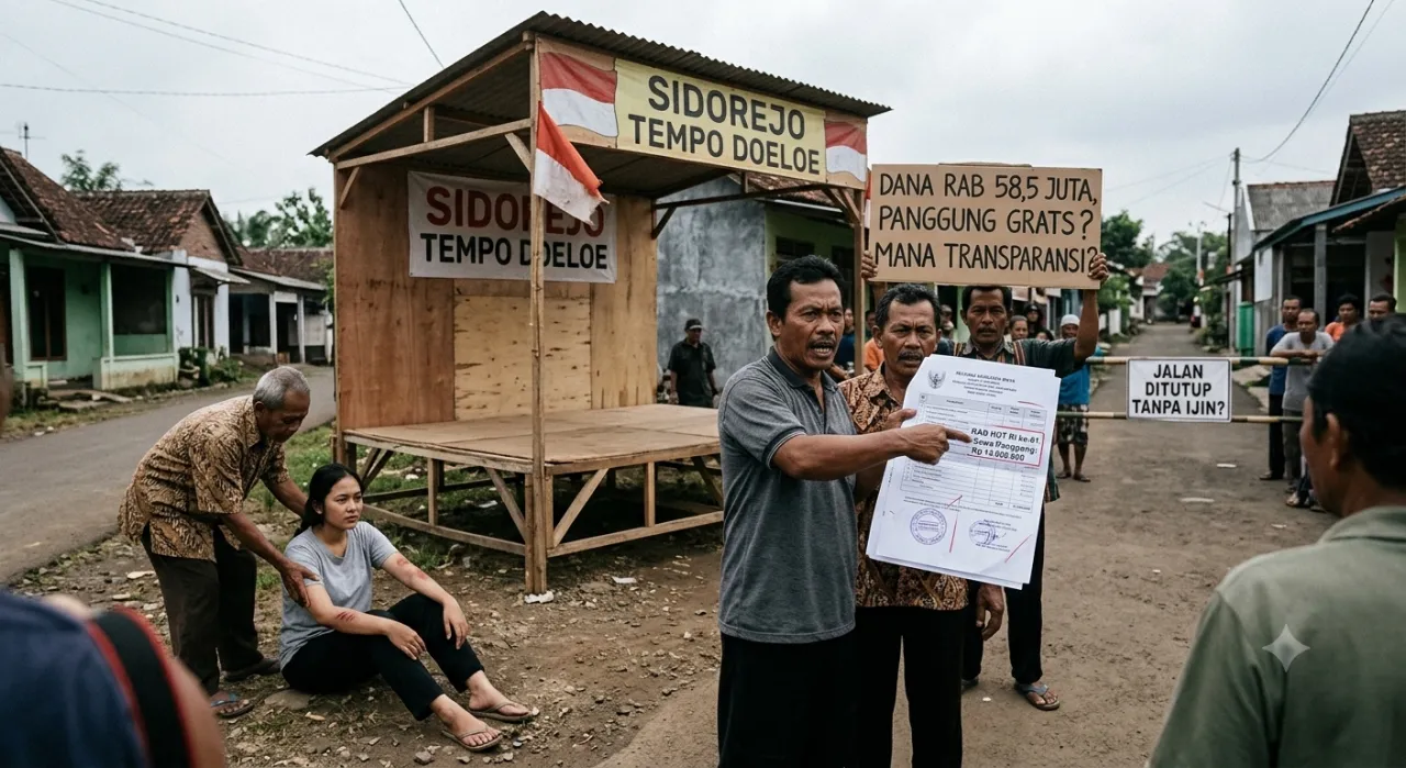 Dugaan Markup RAB HUT RI Ke-81 di Desa Sidorejo Malang Memicu Kecaman Warga, Oknum Kades Berinisial M Disorot