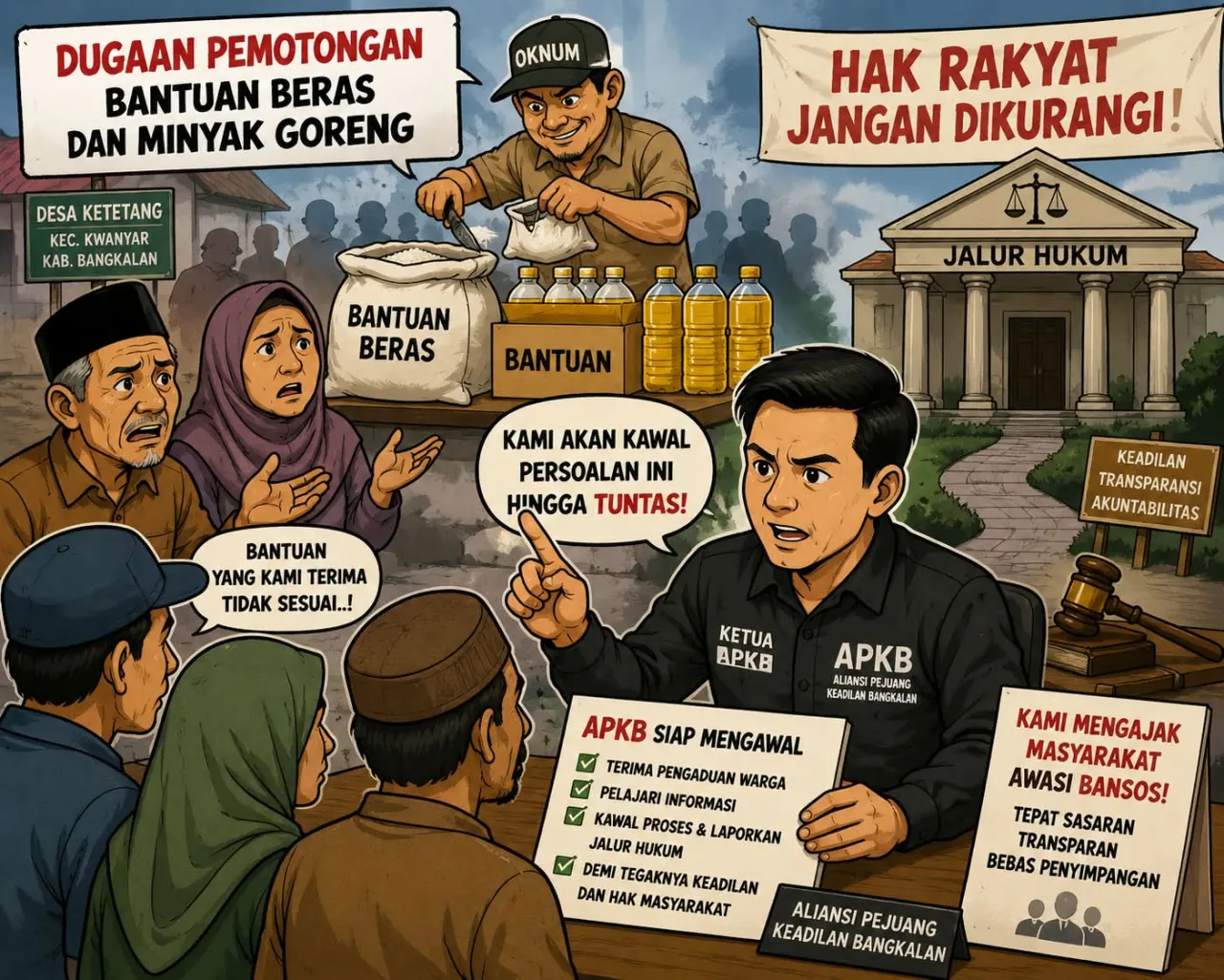 APKB Terima Pengaduan Warga Ketetang, Siap Kawal Dugaan Pemotongan Bantuan hingga ke Jalur Hukum