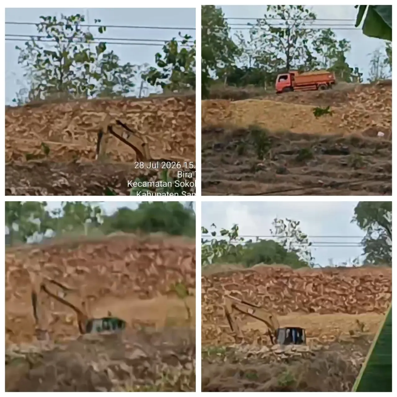 Pengerukan Masif Bukit Bira Sokobanah Resahkan Warga, Perizinan Dipertanyakan