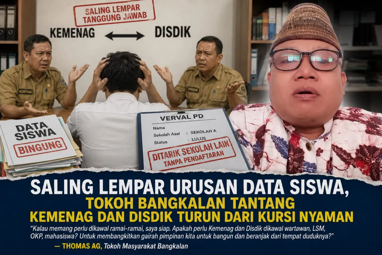 Saling Lempar Urusan Data Siswa, Tokoh Bangkalan Tantang Kemenag dan Disdik Turun dari Kursi Nyaman