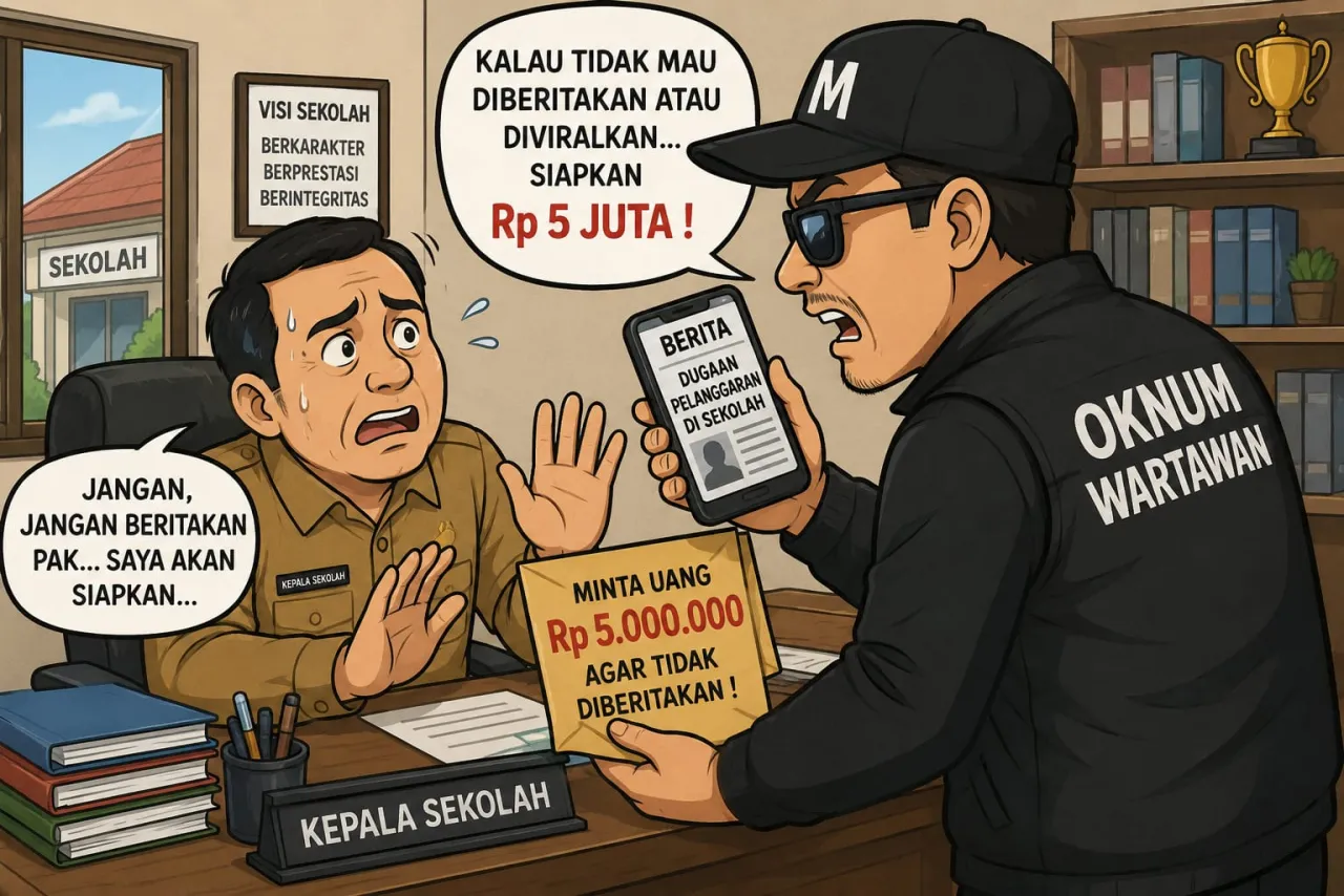 Oknum Ngaku Wartawan Inisial M Diduga Tekan Kepala Sekolah di Bangkalan, Minta Uang hingga Rp5 Juta agar Tak Diberitakan