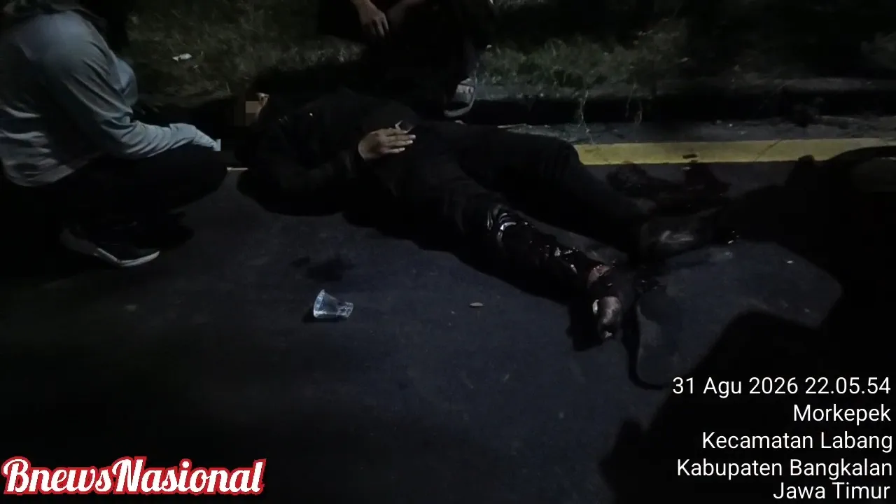Diduga Jadi Korban Tabrak Lari, Pengendara Motor Asal Nginden Tergeletak Tak Sadarkan Diri di Bangkalan