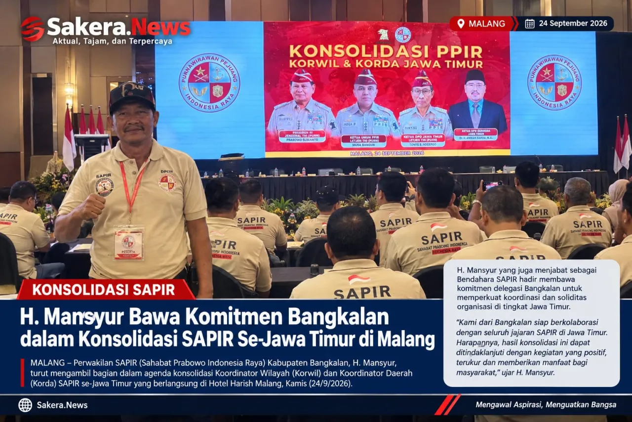 H. Mansyur Bawa Komitmen Bangkalan dalam Konsolidasi SAPIR Se-Jawa Timur di Malang