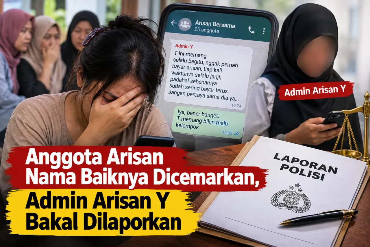 Anggota Arisan Nama Baiknya Dicemarkan, Admin Arisan Y Bakal Dilaporkan