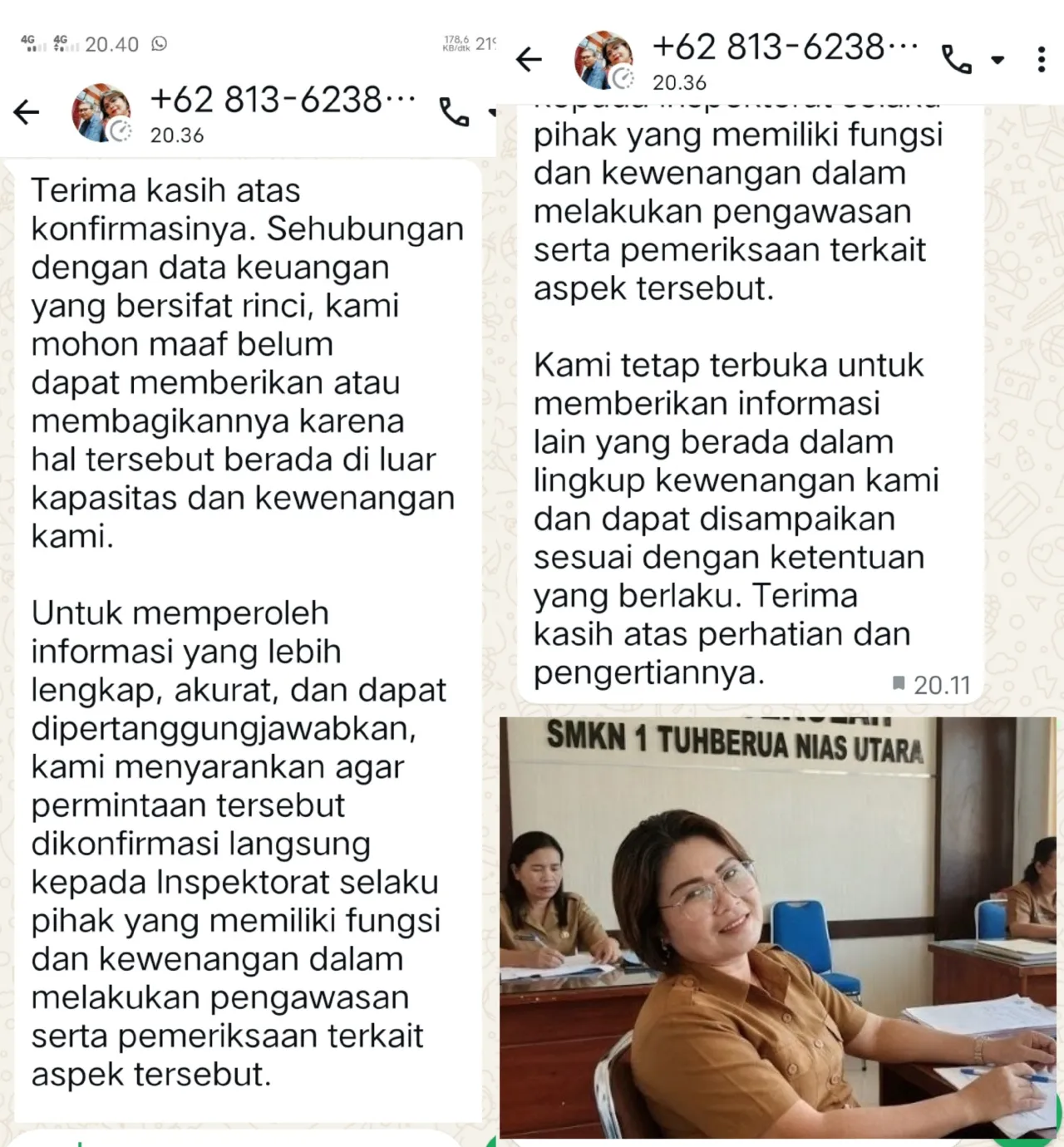 Sikap Kepsek Lempar Bola Panas ke Inspektorat, Misteri Dana BOSP Rp2,3 Miliar SMKN 1 Tuhemberua Kian Memanas