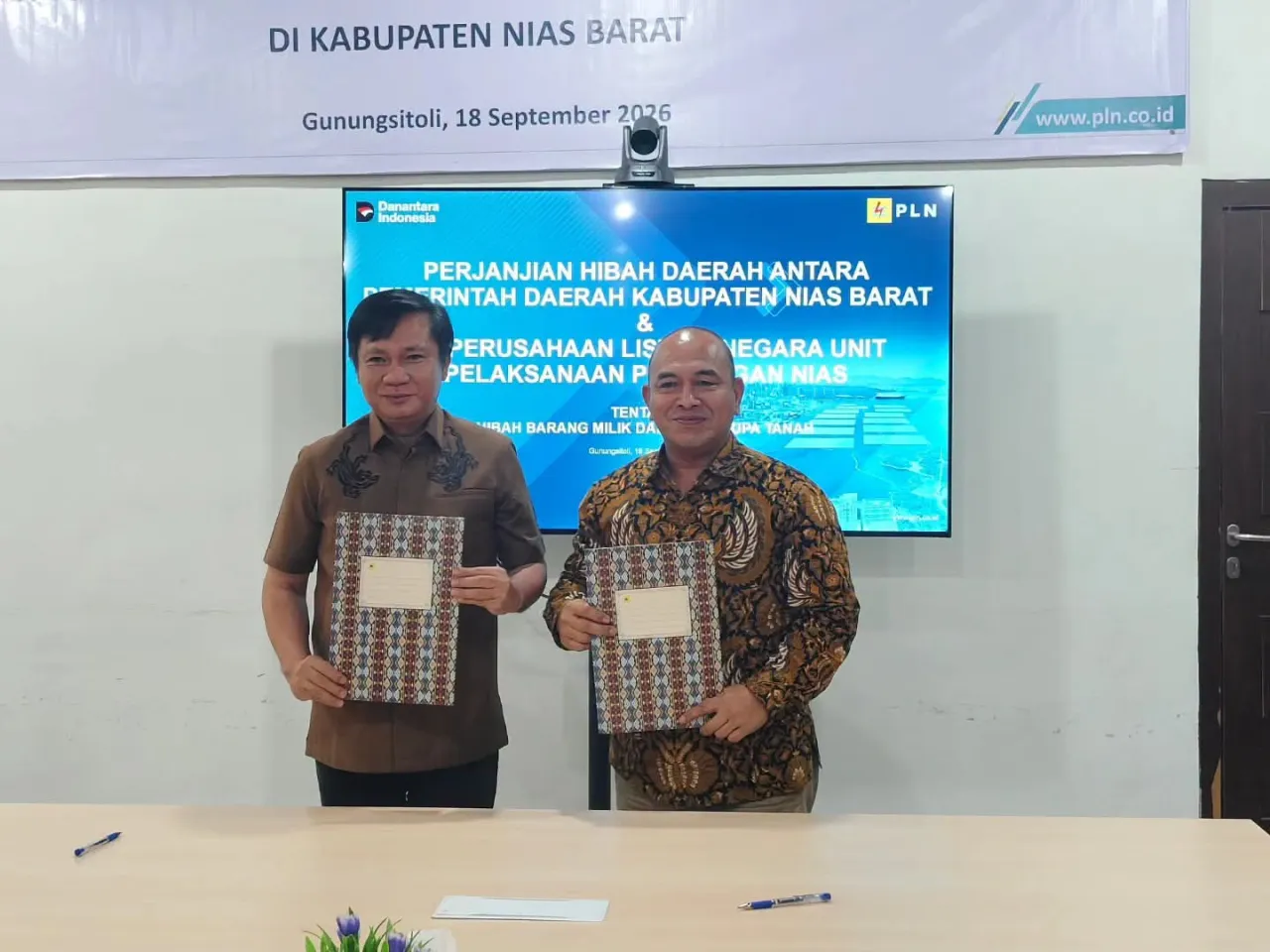 Keandalan Listrik Jadi Fondasi Pembangunan, Pemkab Nias Barat Hibahkan Tanah untuk Pembangunan PLTD
