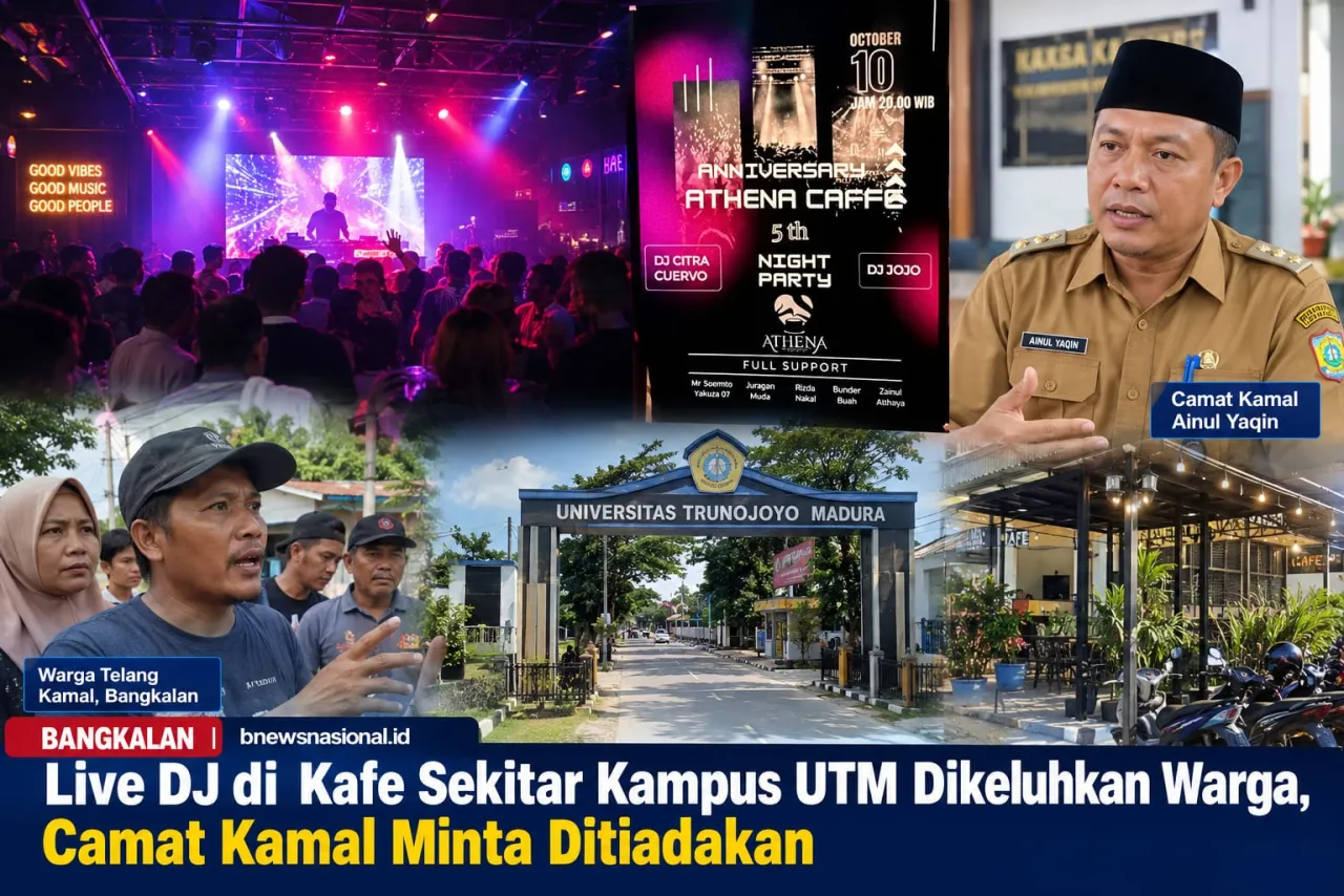 Live DJ di Kafe Sekitar Kampus UTM Dikeluhkan Warga, Camat Kamal Minta Ditiadakan