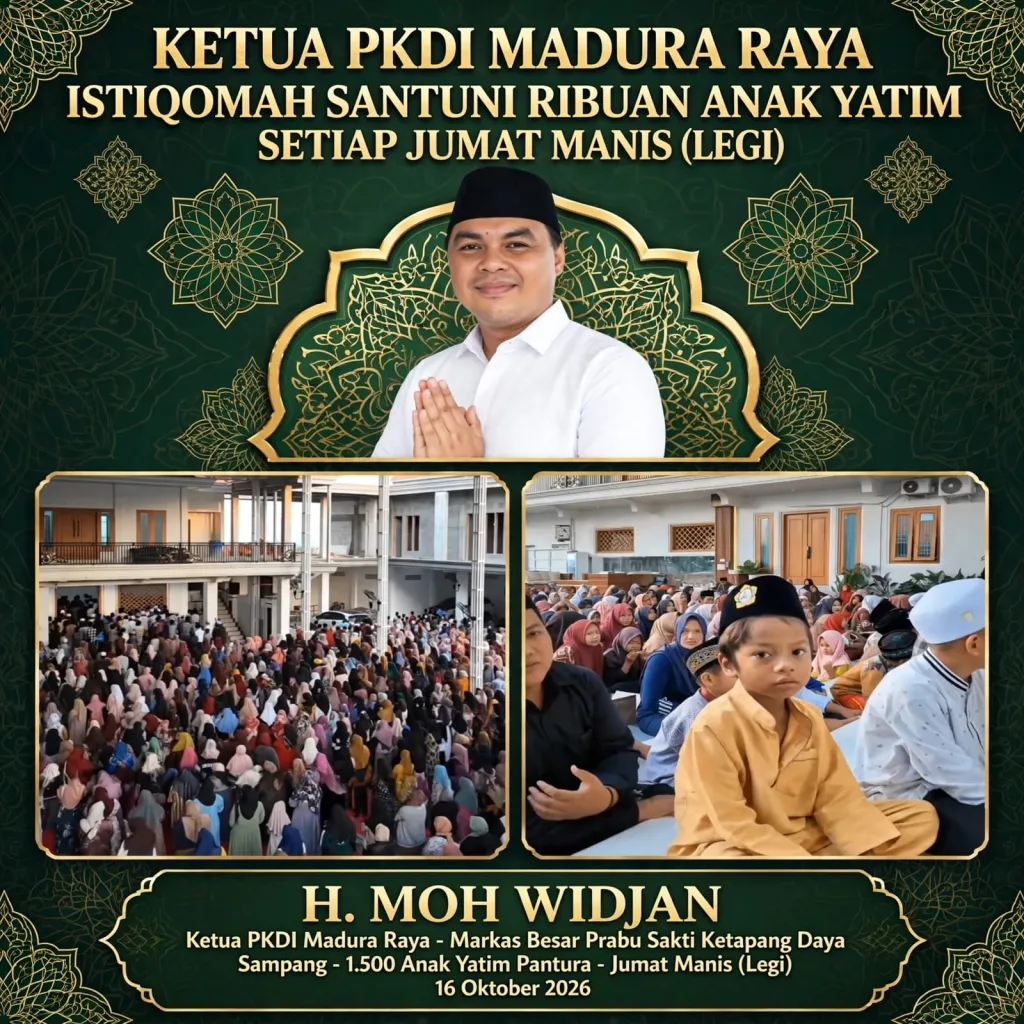Ketua PKDI Madura Raya Buktikan Kepedulian, 1.500 Anak Yatim Pantura Dapat Santunan Uang Tunai