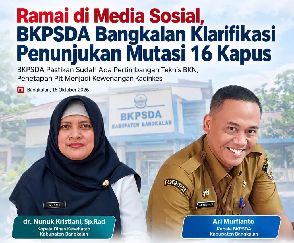 BKPSDA Bangkalan Jelaskan Masa Tugas 16.- Kapus 3 Bulan, Publik Harap Transparan dan Profesional