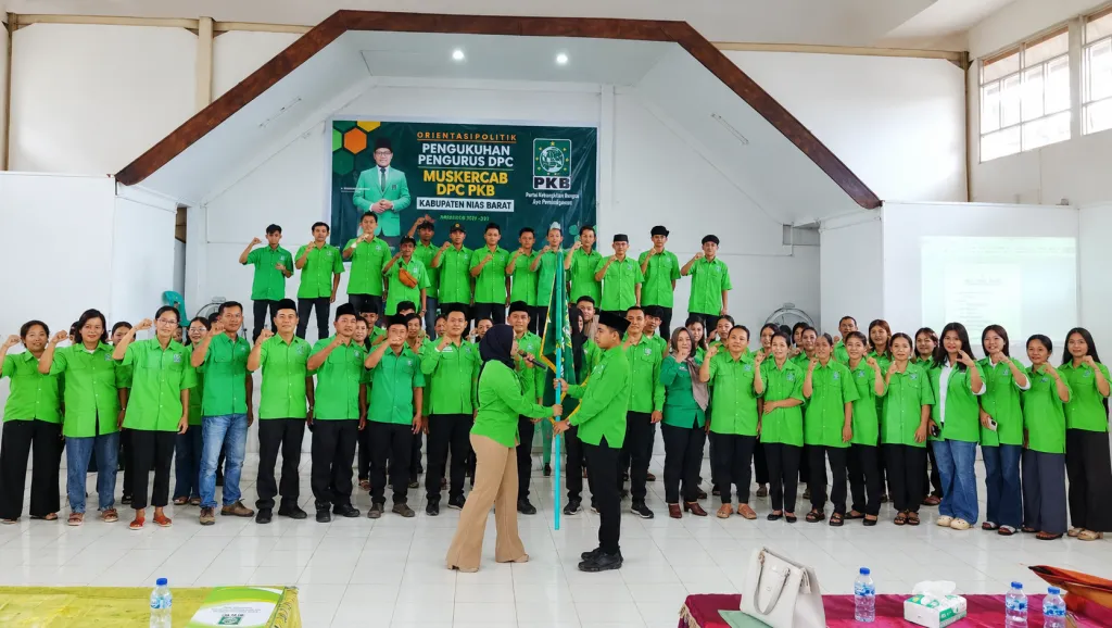 Ketua DPP PKB Wilayah Sumatera Utara Resmi Kukuhkan Pengurus DPC PKB Nias Barat, Guribano Waruwu Siap Kibarkan Panji Par