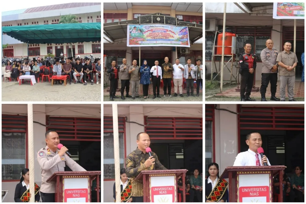 Rektor Universitas Nias Resmi Buka Peringatan Hari Sumpah Pemuda ke-98 Bertema GELORA, Gong Jadi Simbol Kebangkitan.
