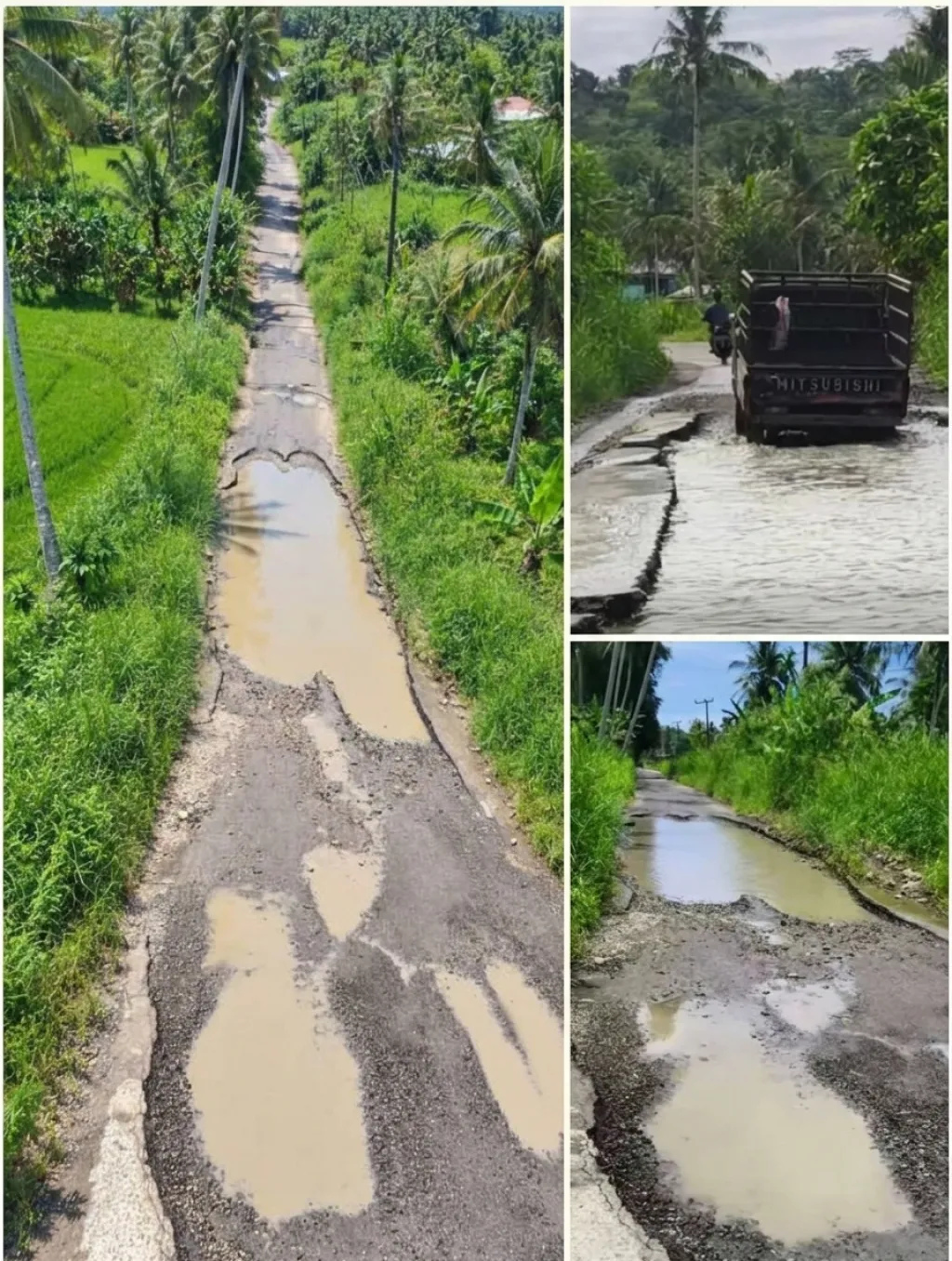 Jalan Provinsi Sisobambowo–Ononamolo III Rusak Parah, Warga Desak Gubernur Sumut Segera Bertindak Jelang Nataru