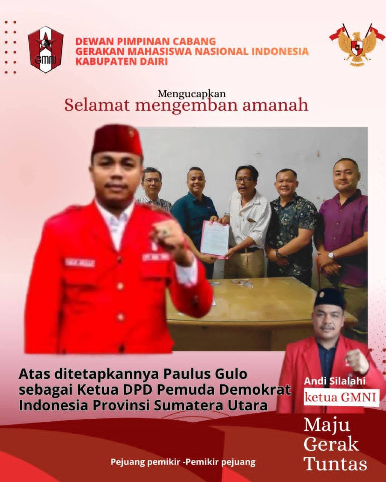 PDI Sumut Bangkit Bung Paulus Gulo Pimpin dengan Semangat Baru