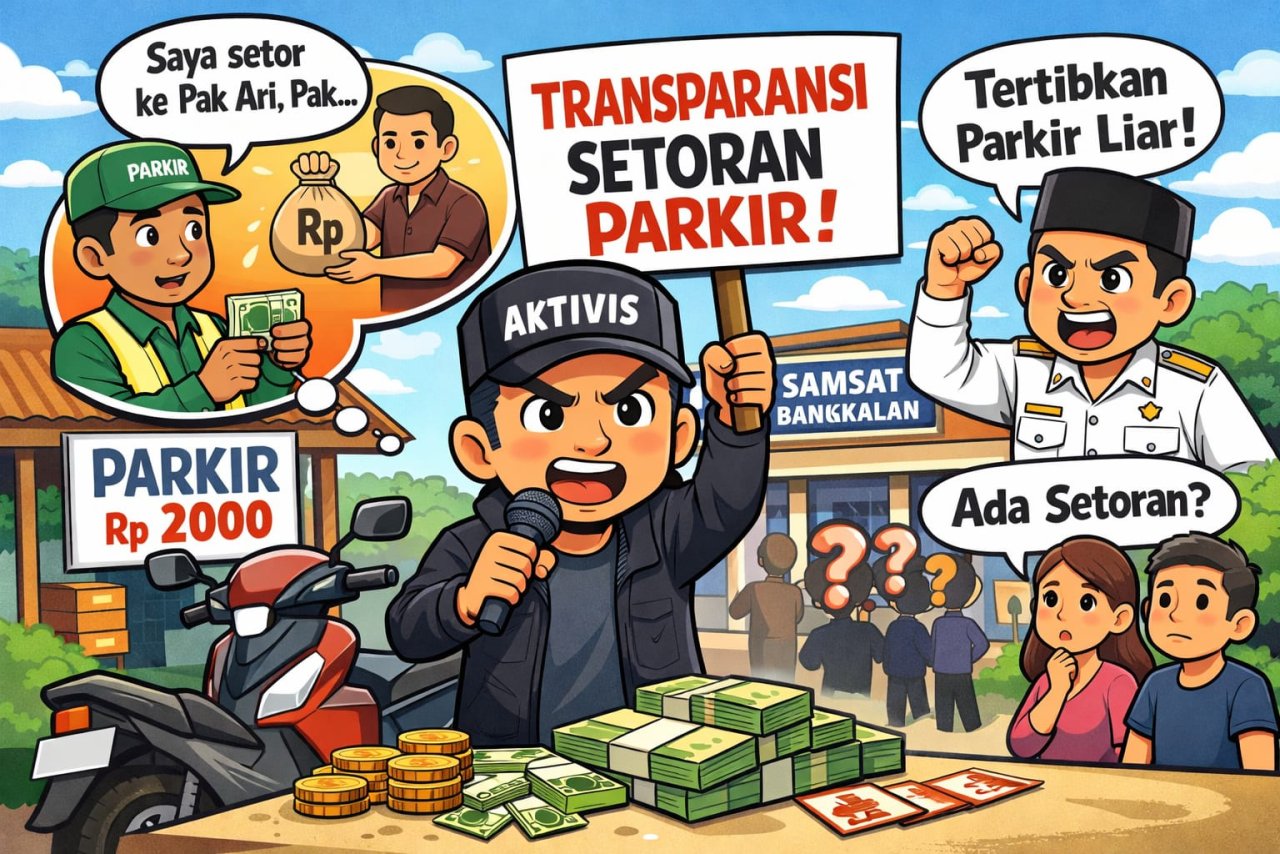 Dugaan Praktik Pungli Parkir di Samsat Bangkalan Mencuat, Bupati Didesak Segera Bertindak