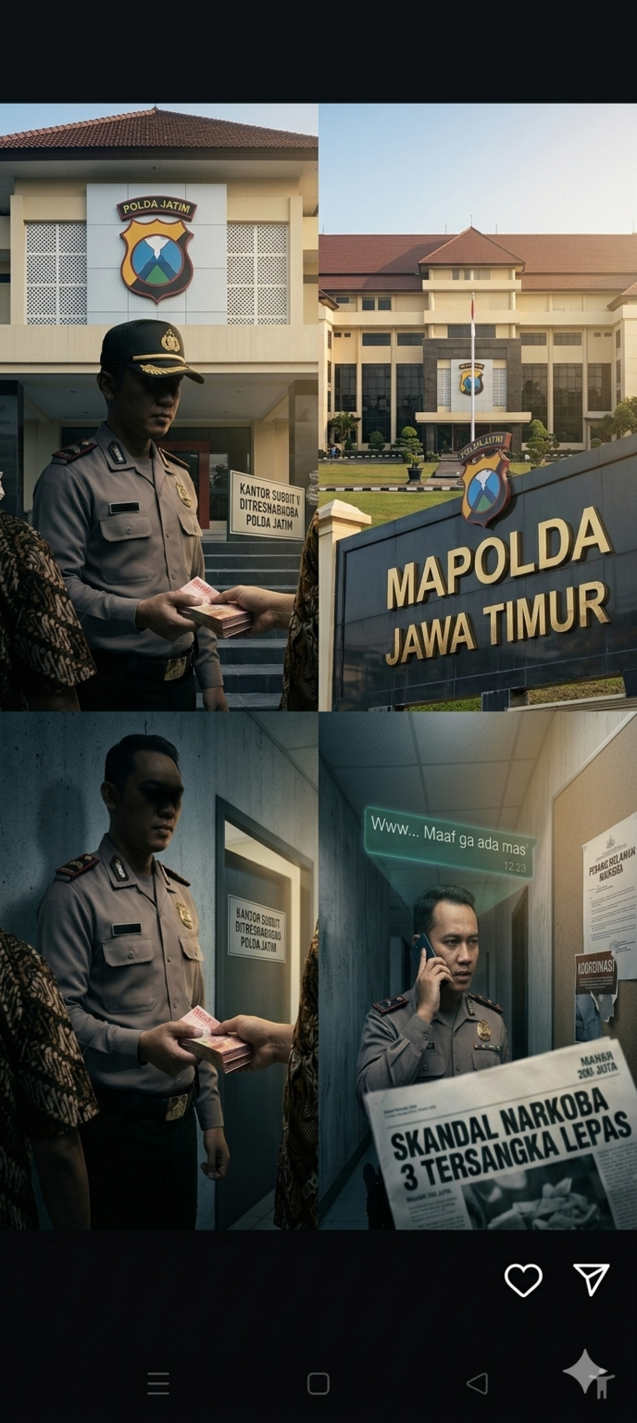 Kades di Probolinggo Diduga Jadi 'Kurir' Uang Tebusan Narkoba, Oknum Polisi Jadi Sutradara ke Polda Jatim