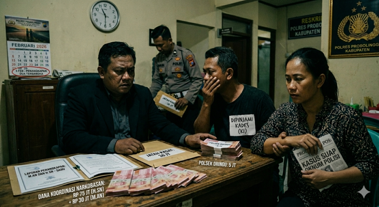 Gak Bahaya Ta, Aliran Dana Narkoba Probolinggo Diduga Mengalir hingga Level Polsek dan Kasat