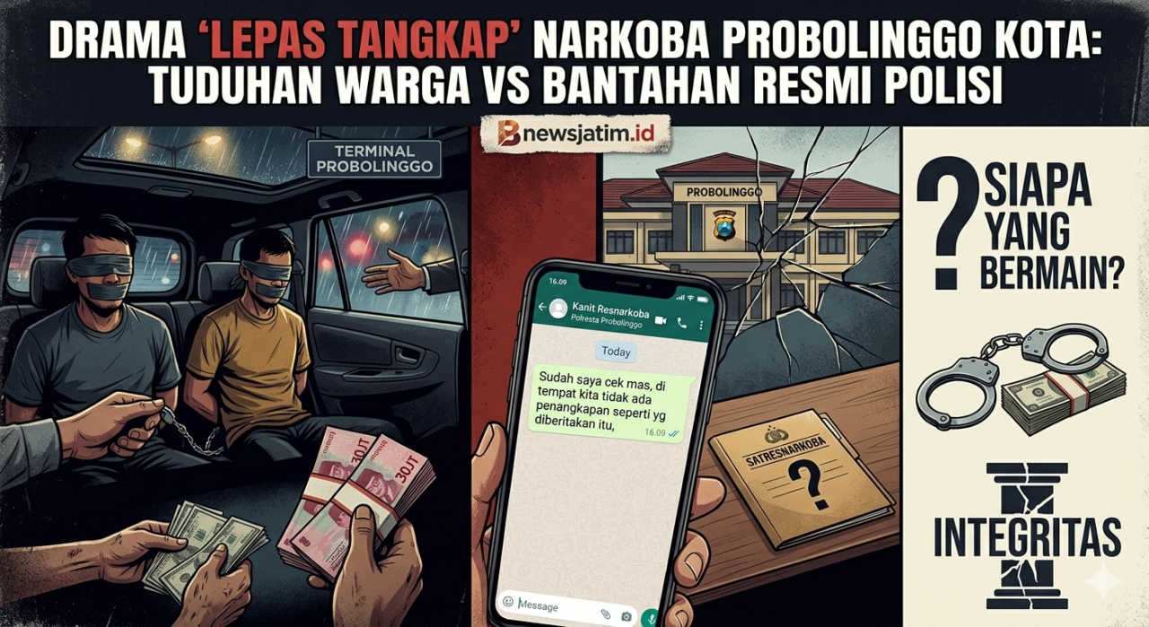 Heboh Isu, Dugaan Lepas Tangkap Narkoba Dengan Nominal Puluhan Juta di Probolinggo, Kanit Narkoba Angkat Bicara