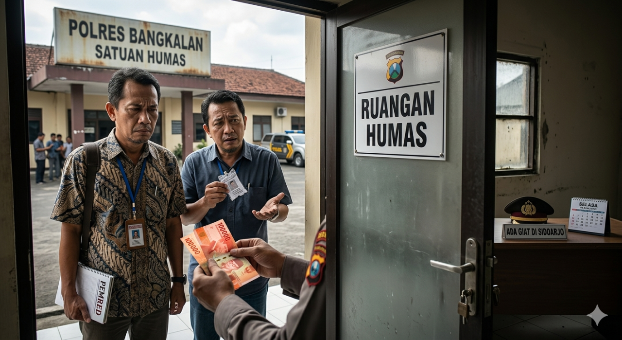 Kecewa! Dua Media Diduga Merasa Dilecehkan Oknum Kasi Humas Polres Bangkalan, "Kami Bukan Pengemis"