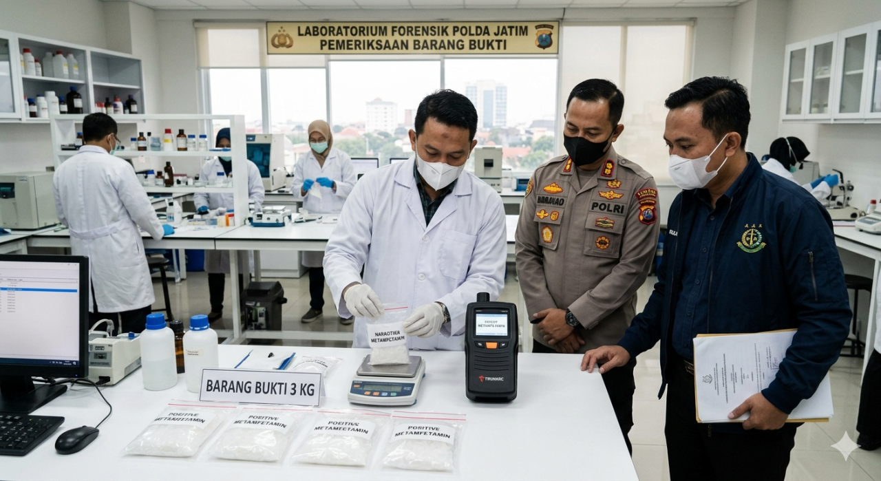 Hasil Labfor Polda Jatim Clear, BB Sabu 3 Kg di Sampang Terbukti Asli, Siap Disidangkan