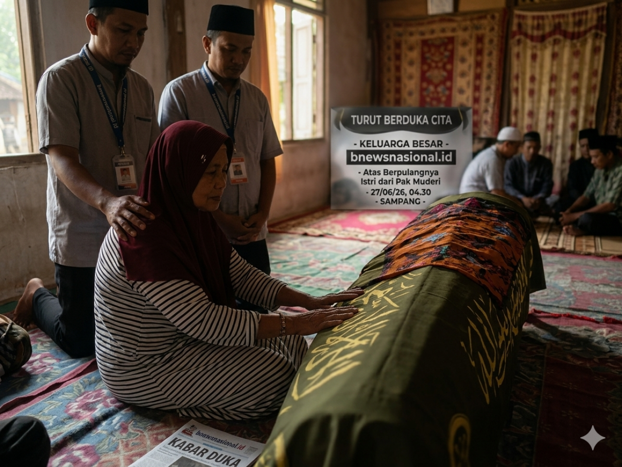 Innalillahi Wa Innailaihi Rojiun: Keluarga Besar bnewsnasional.id Berduka Atas Wafatnya Istri dari Pak Muderi di Sampang
