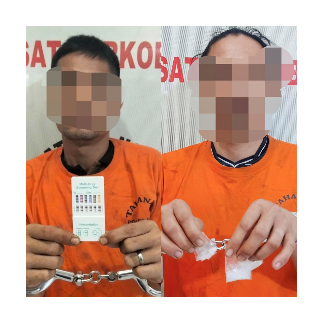 Polres Nias Kembali Amankan 2 Pengedar Narkoba, Barang Bukti Sabu 6,38 Gram Disita