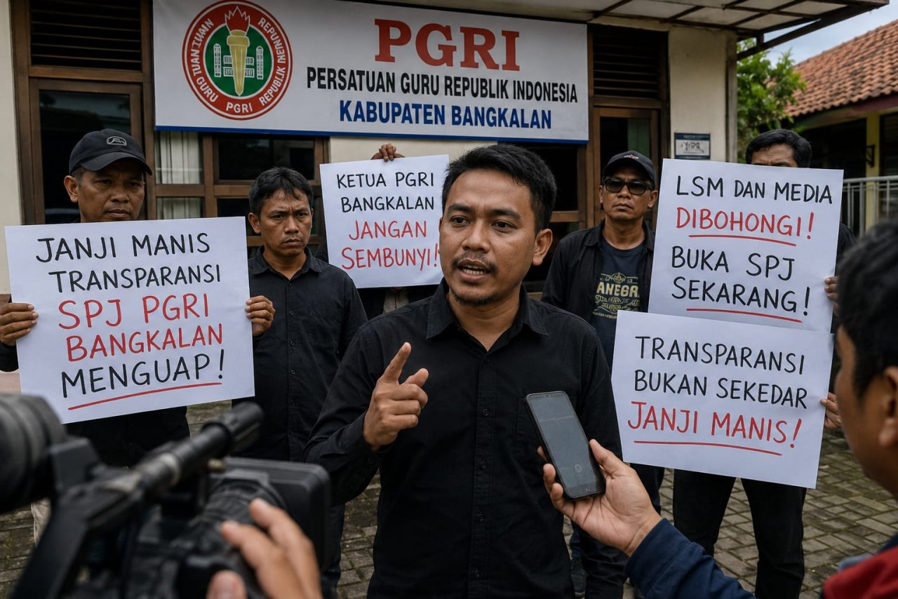Janji Manis Transparansi SPJ PGRI Bangkalan Menguap, Aktivis: Media dan LSM Dibohongi