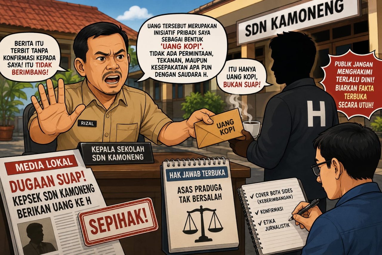 Skandal Uang Kopi SDN Kamoneng Kepala Sekolah Protes Dituduh Menyuap H