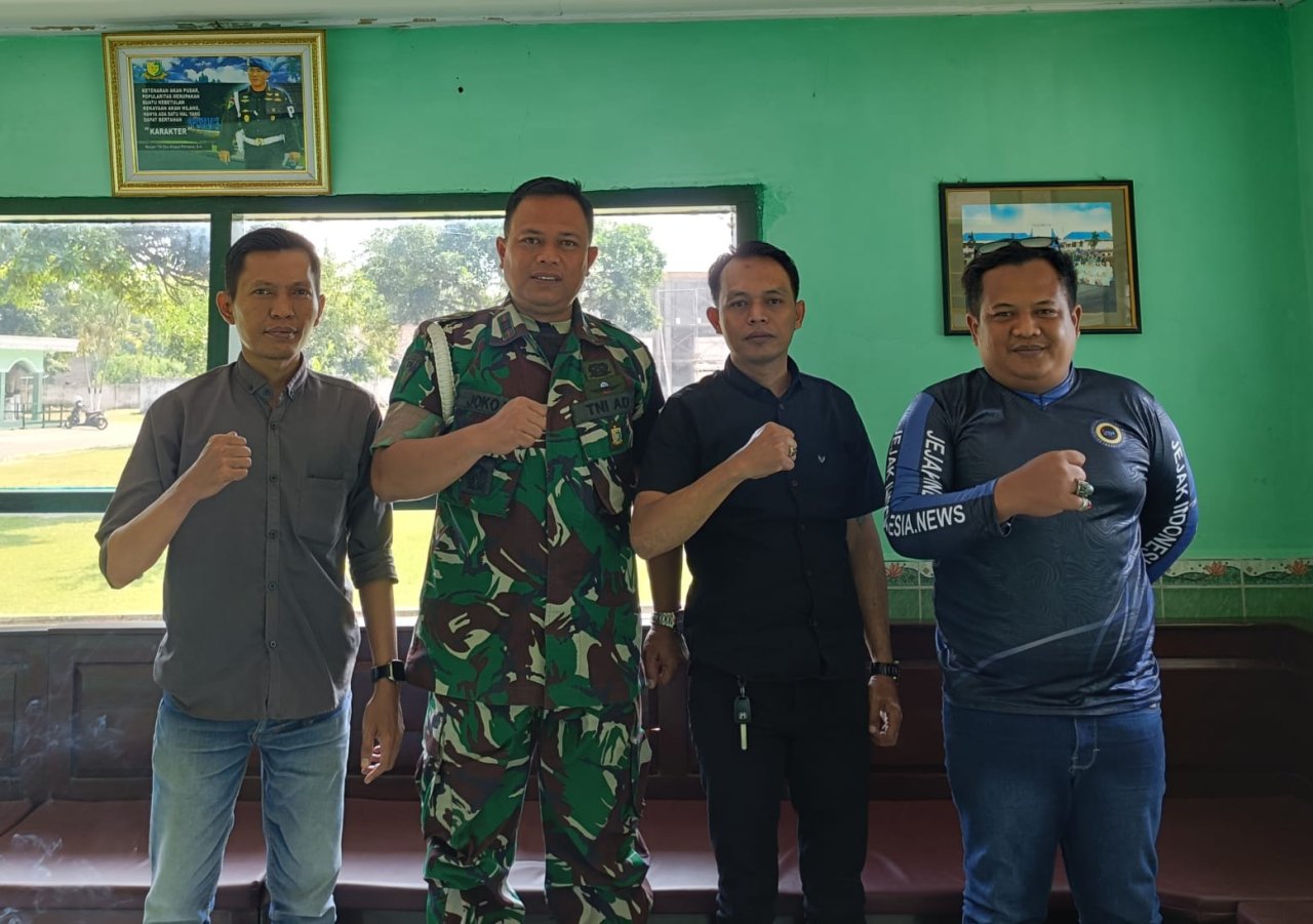 Media Online dan Dansubdenpom V/3-2 Jember Pererat Silaturahmi, Perkuat Sinergitas untuk Membangun Informasi yang Positi