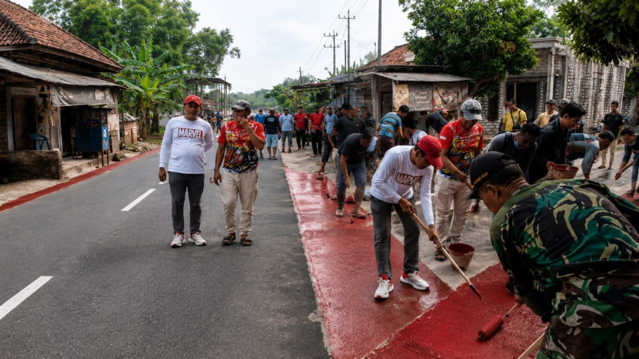 Apresiasi DPRD Warnai Gotong Royong Massal Sambut HUT RI ke-81 di Arosbaya