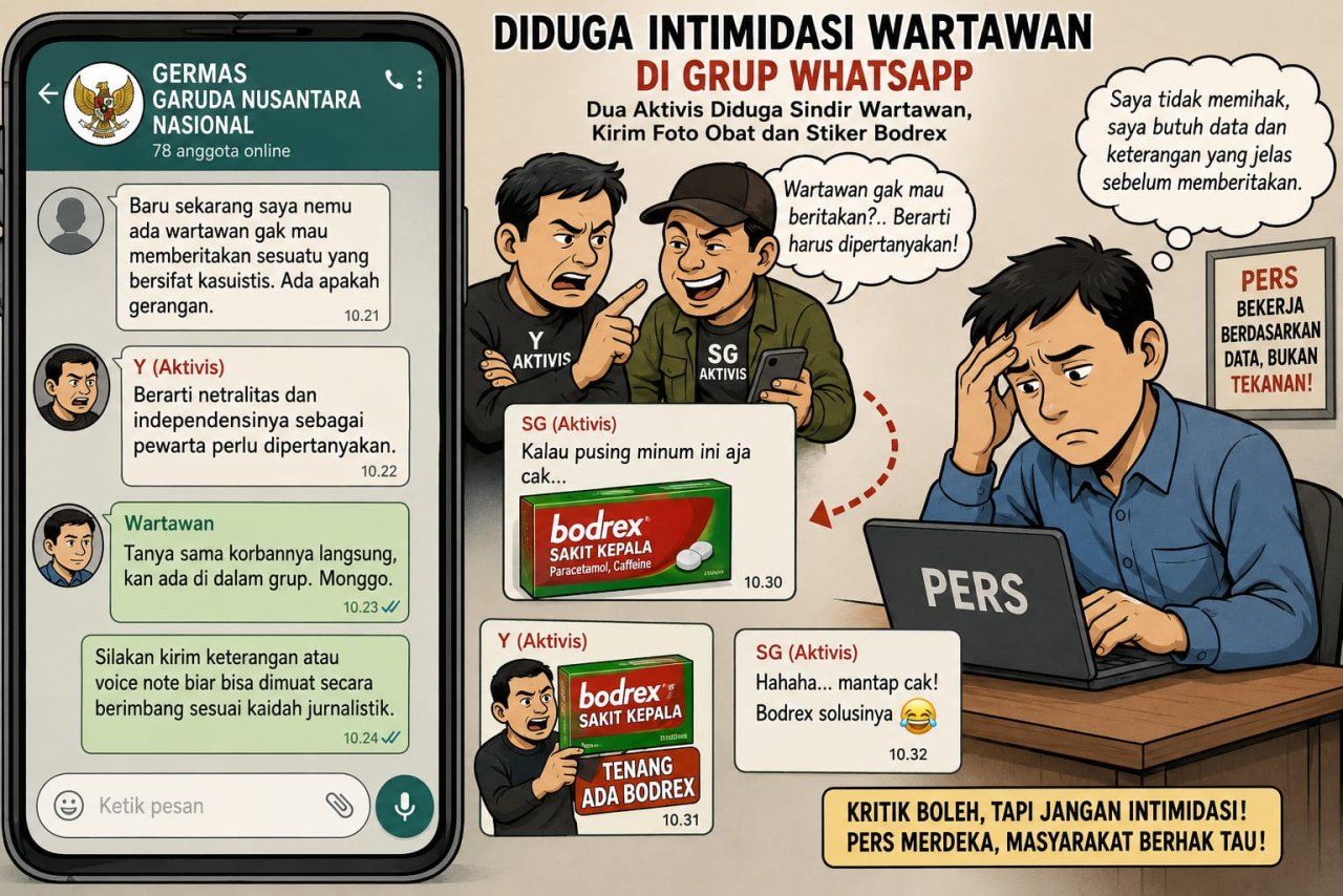 Diduga Intimidasi Wartawan di Grup WhatsApp, Dua Aktivis Disorot: Kirim Sindiran hingga Stiker Bodrex