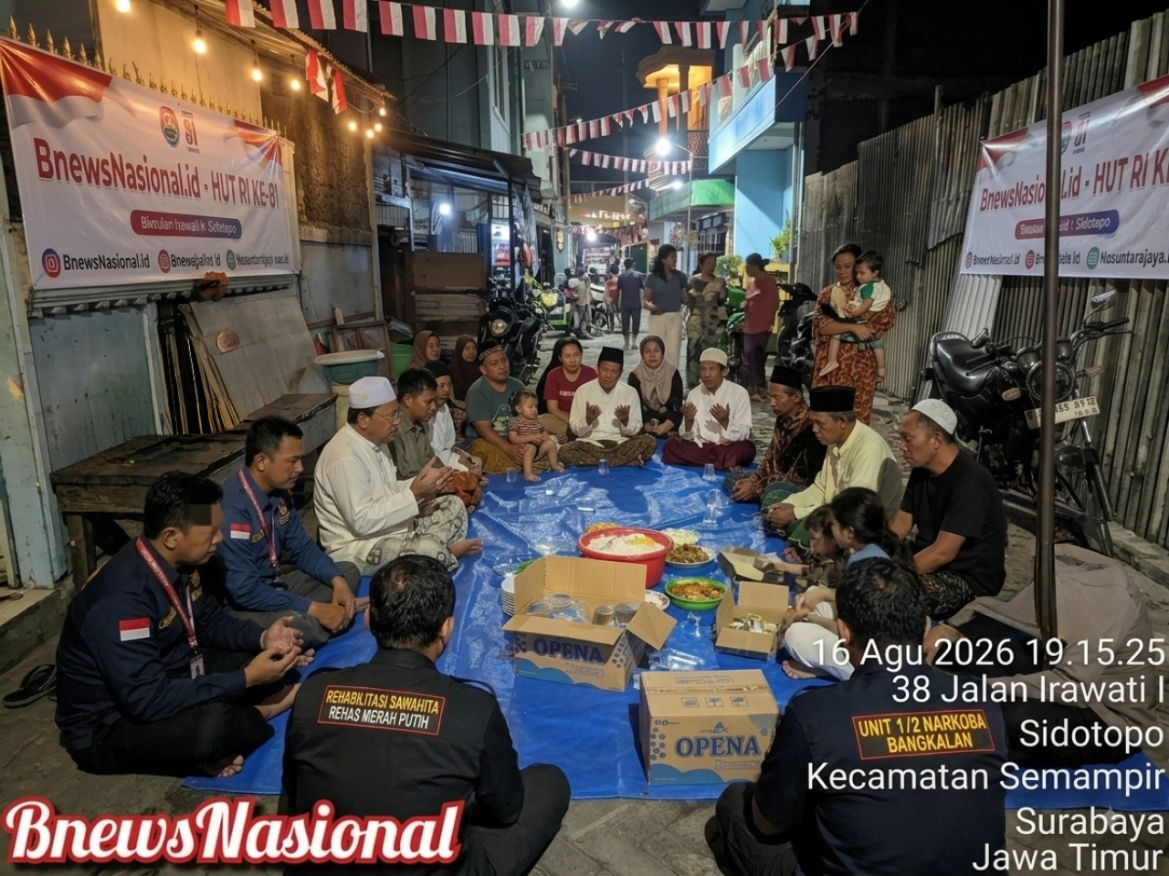 Peringati Hut Ke-81 Ri, Media Bnews Nasional Dan Jajaran Gelar Doa Bersama Di Kantor Redaksi