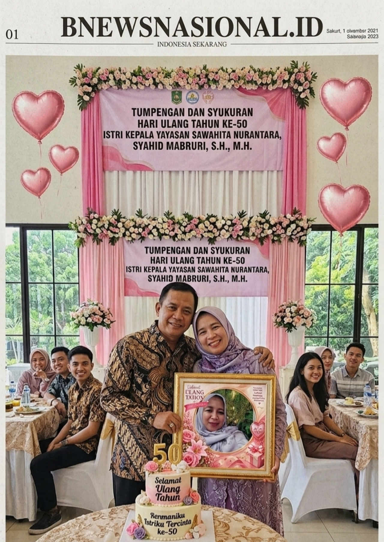 Selamat ultah ke-50 buat istriku yang sudah menemaniku dan mengasuh anak2 ku selama 26 tahun, sehat, sabar, makin taat ibadah yaa