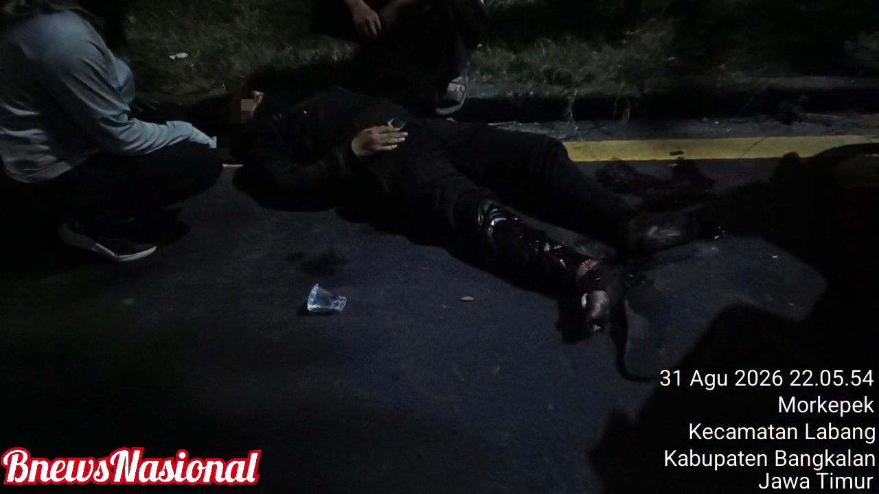 Diduga Jadi Korban Tabrak Lari, Pengendara Motor Asal Nginden Tergeletak Tak Sadarkan Diri di Bangkalan