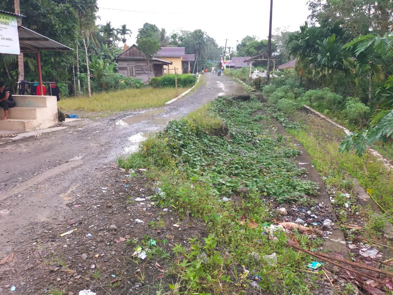 Akses Jalan Utama Ononamolo I Nyaris Putus, Keselamatan Anak Sekolah Terancam: Masyarakat Desak Pemkab Nias Barat.