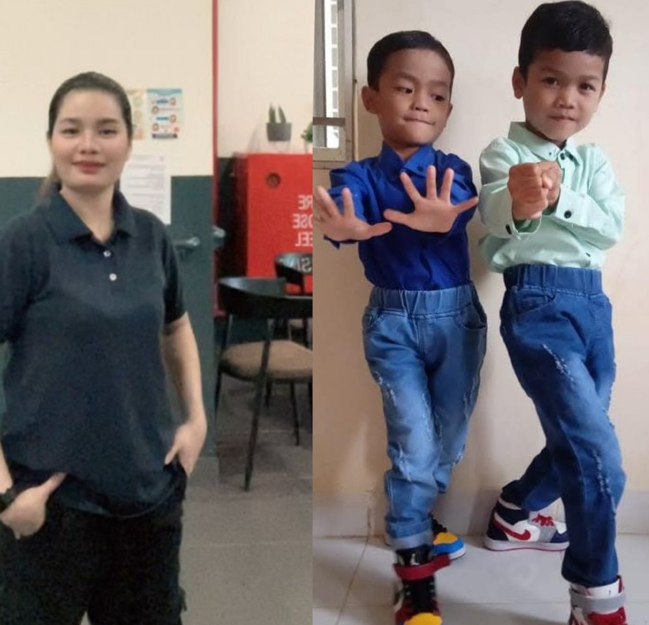 Ket Foto : Animati Zalukhu Sebagai Ibu dari Anak Ramo Ardi waruwu dan Kristian Waruwu Ket : foto saat tahun 2017.
