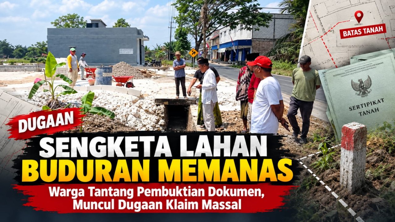 Sengketa Lahan di Buduran Memanas: Muncul Modus Dugaan Klaim Massal, Warga Tantang Pembuktian Dokumen