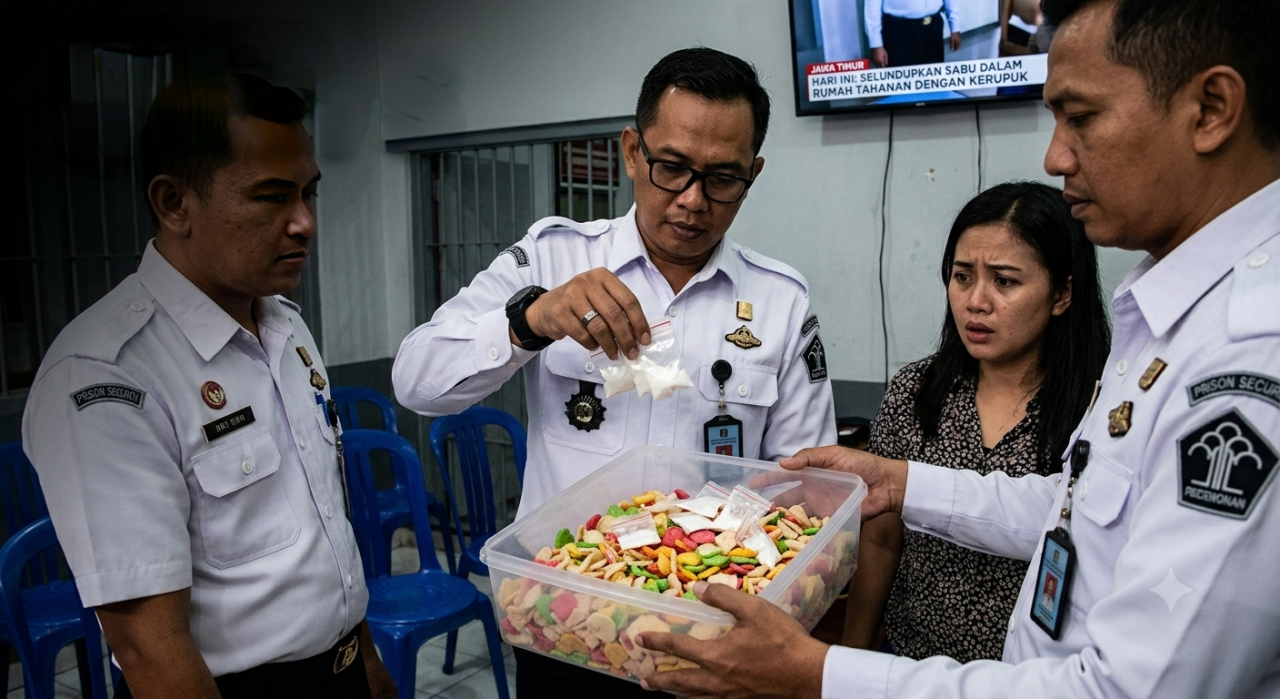Modus Baru, Wanita Ini Coba Selundupkan 9 Poket Sabu dalam Kerupuk ke Rutan Medaeng