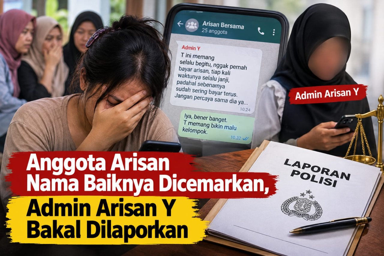 Anggota Arisan Nama Baiknya Dicemarkan, Admin Arisan Y Bakal Dilaporkan