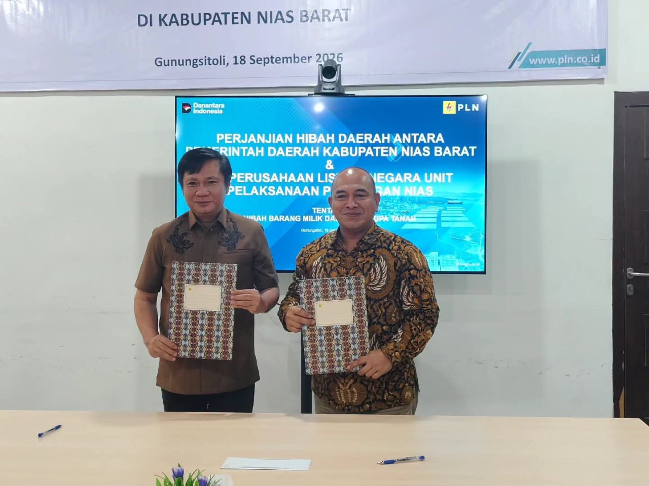 Keandalan Listrik Jadi Fondasi Pembangunan, Pemkab Nias Barat Hibahkan Tanah untuk Pembangunan PLTD